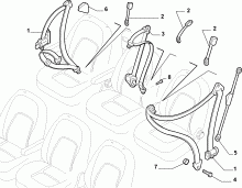 70527-030 THIRD ROW SEAT BELTS