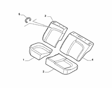 70613-010 REAR SET PADDING