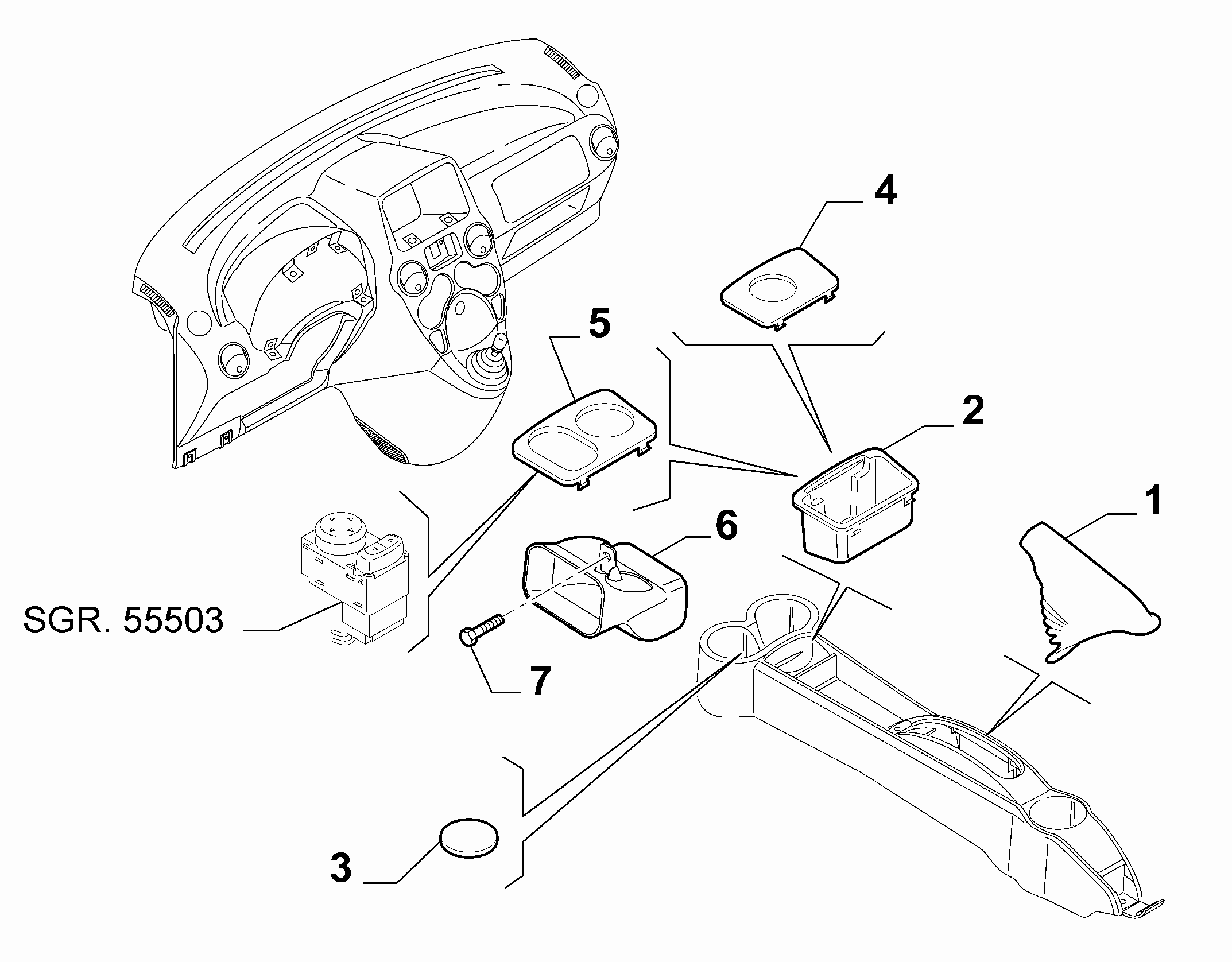 70504-040 COVERS  -  BEZELS - AIR DIFFUSER