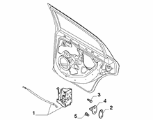 70136-050 REAR DOOR LOCK