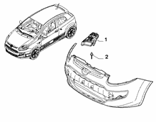 70726-020 FRONT BUMPER CLAMPS