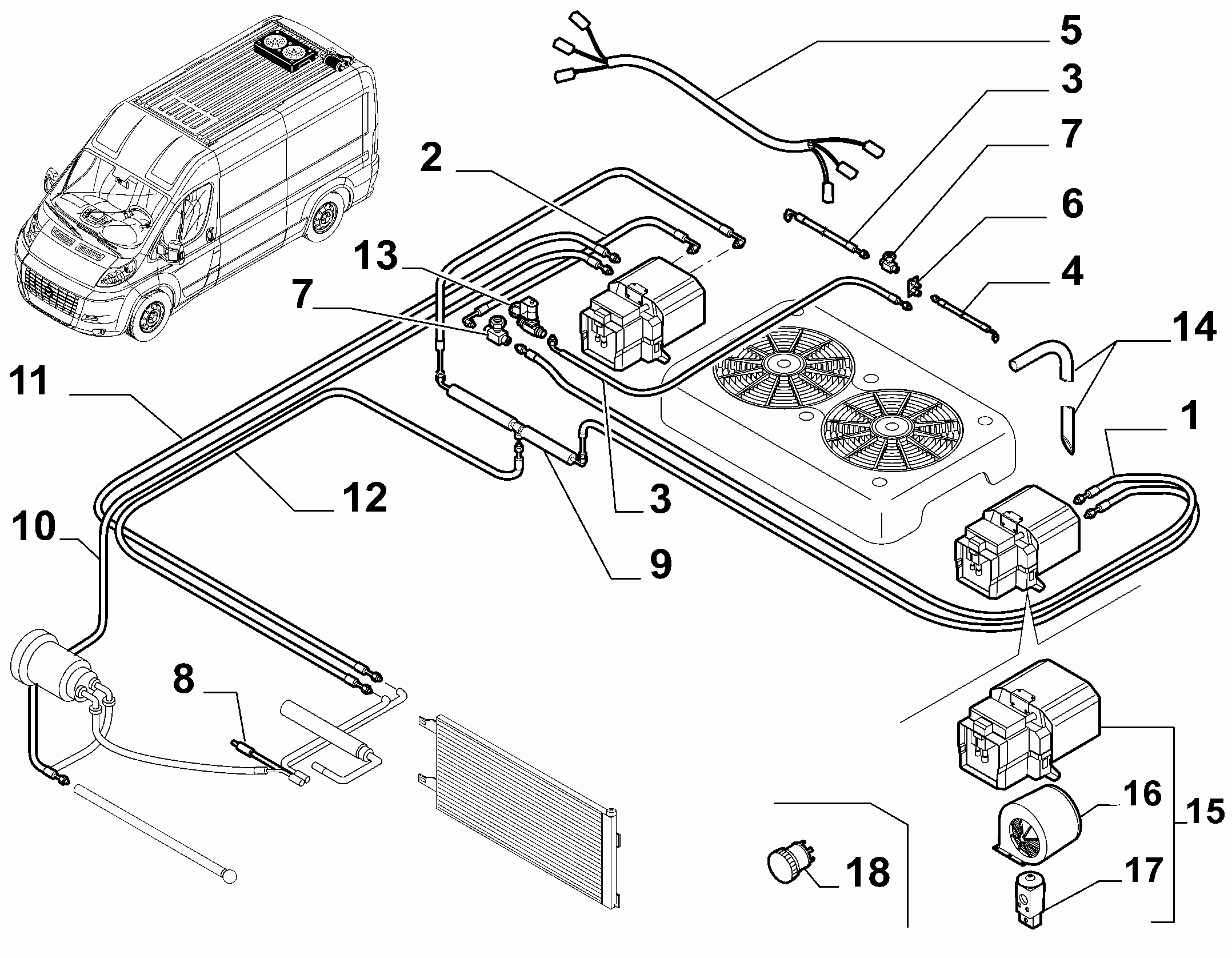 50101-055 ADDITIONAL CONDITIONER GAS PIPES