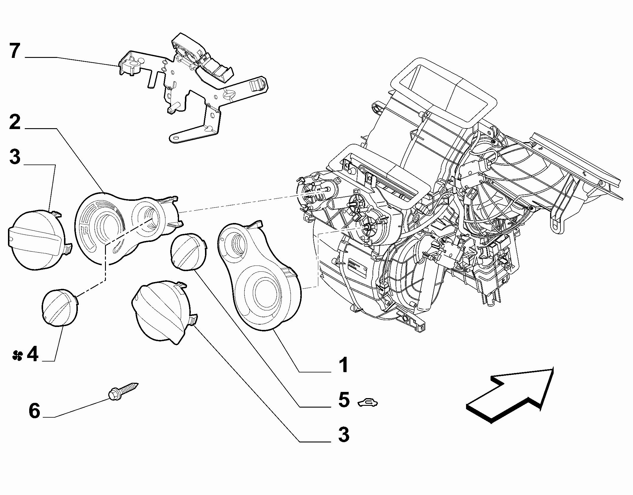 50101-020 HEATER/AIR CON