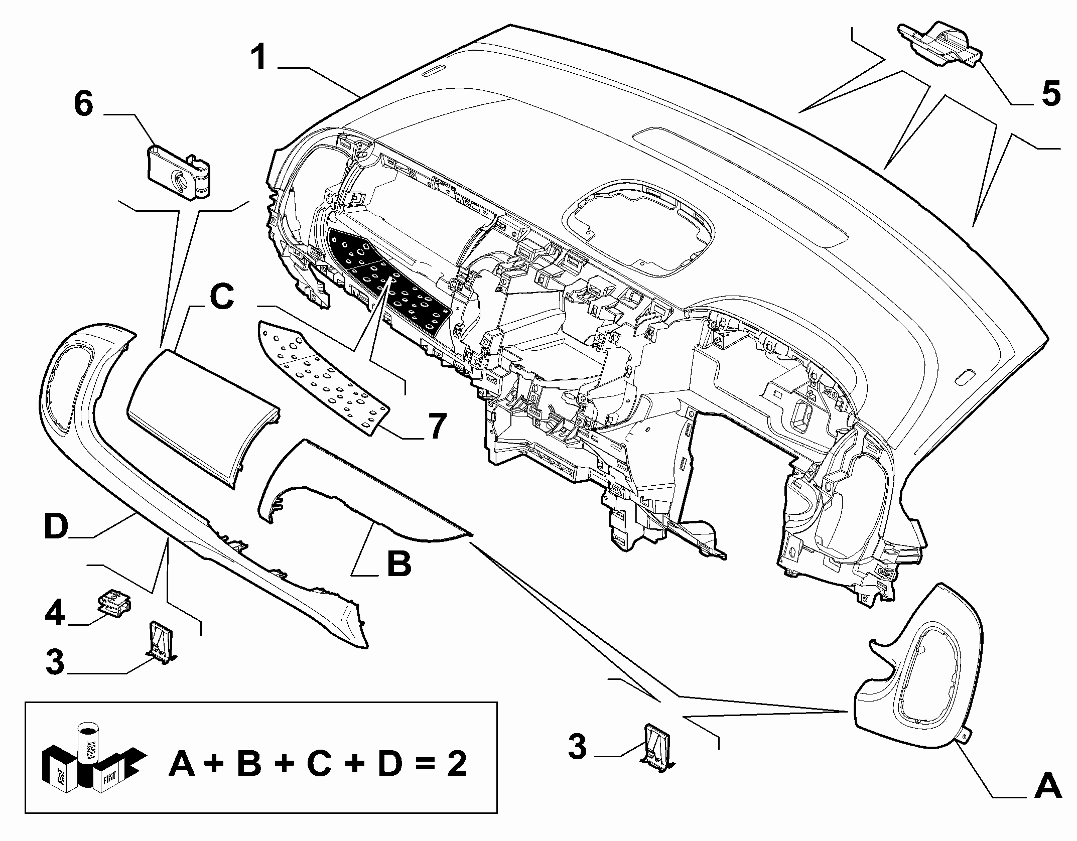70502-010 DASHBOARD INSTRUMENT HOLDER