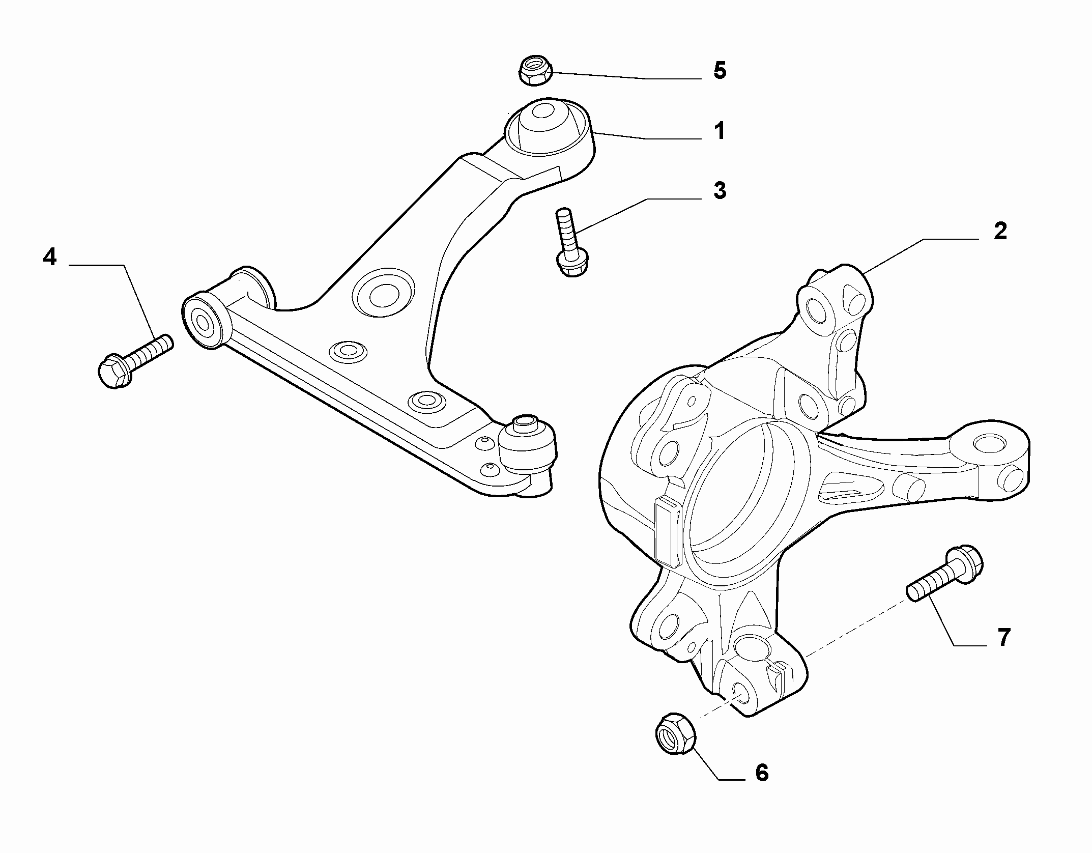 44301-010 SWING ARMS AND MOUNTINGS