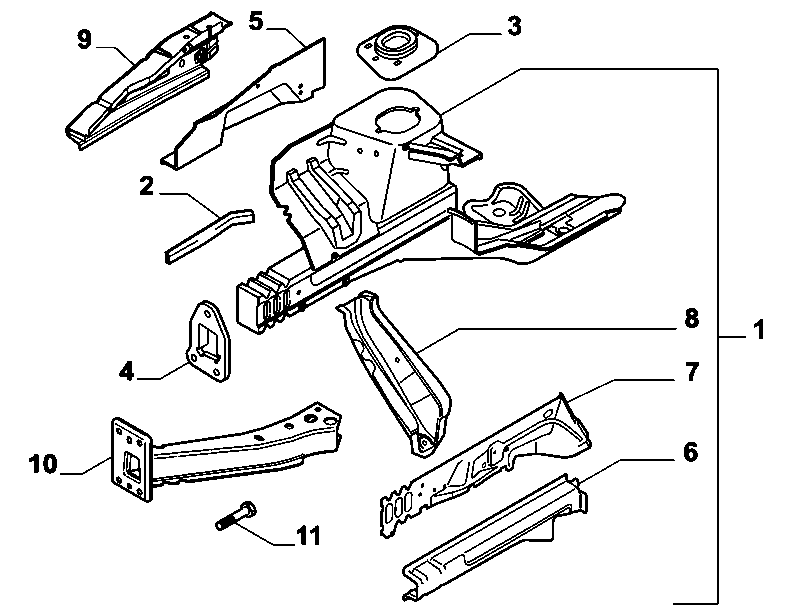 70002-020 FRONT STRUT
