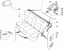 70613/01 REAR SEAT