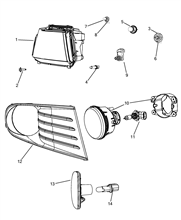 55401-010 FRONT HEADLIGHT