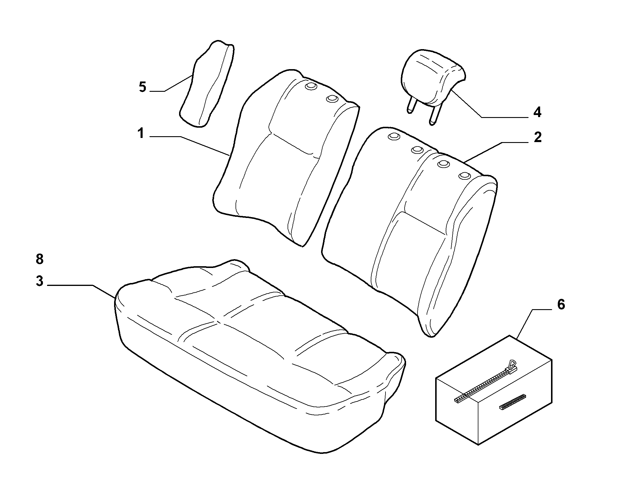 70615/01 REAR SEAT LINING