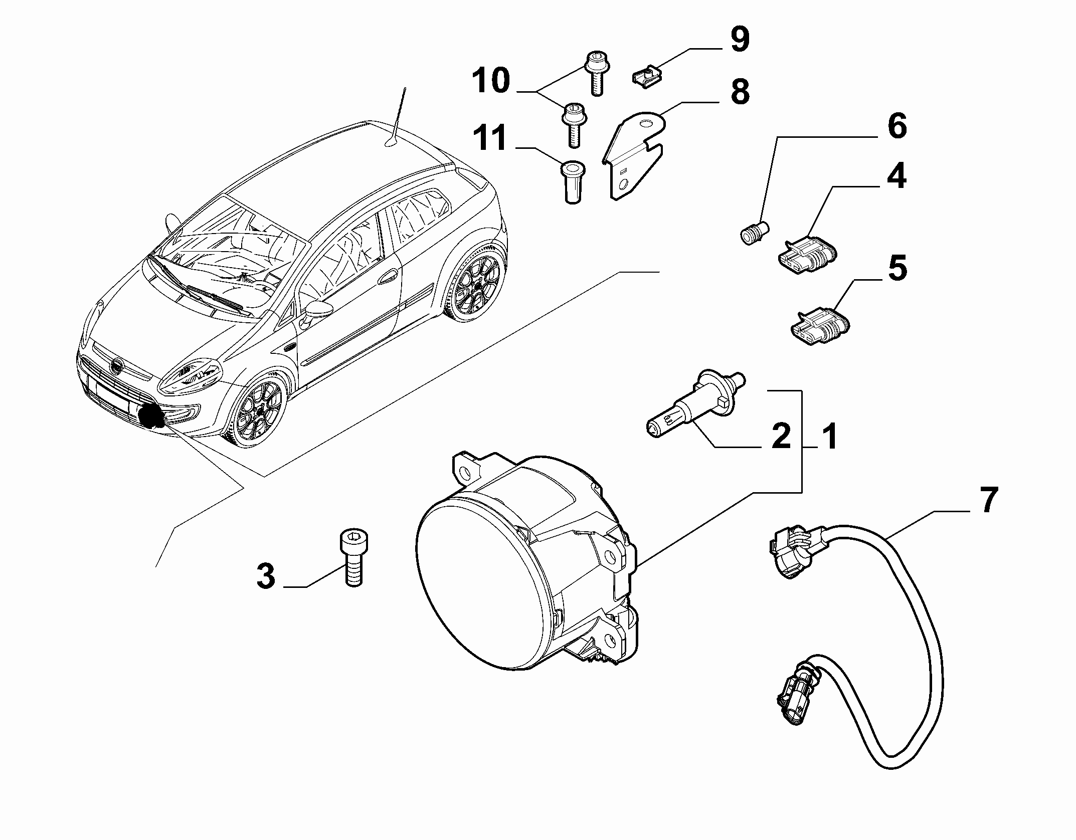 55401-020 FOG LIGHT