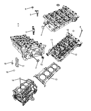 10101-020 CYLINDER HEAD AND GASKETS
