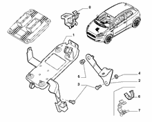 10225-020 INJECTION ECU AND ENGINE HARNESS FASTENERS