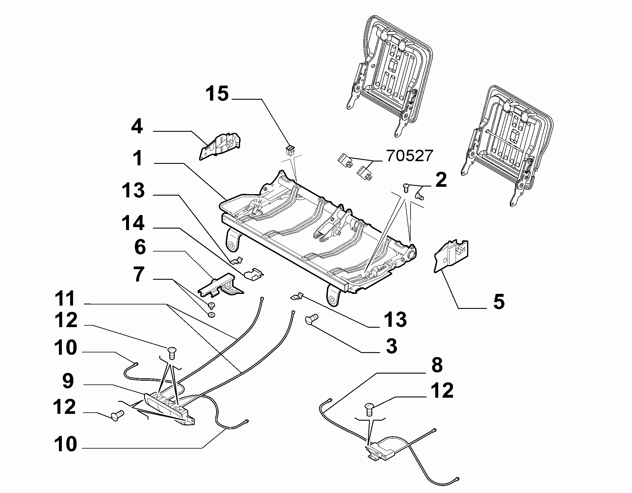 70613/02 REAR SEAT