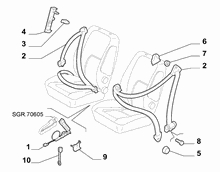 70527-010 FRONT SEAT BELTS