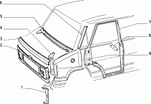 70018/00 КУЗОВ, ОБЛИЦОВКИ (ПЕРЕДНЯЯ ЧАСТЬ) 