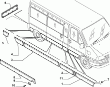 70712/00 НАРУЖНЫЕ НАКЛАДКИ И УПЛОТНИТЕЛИ 