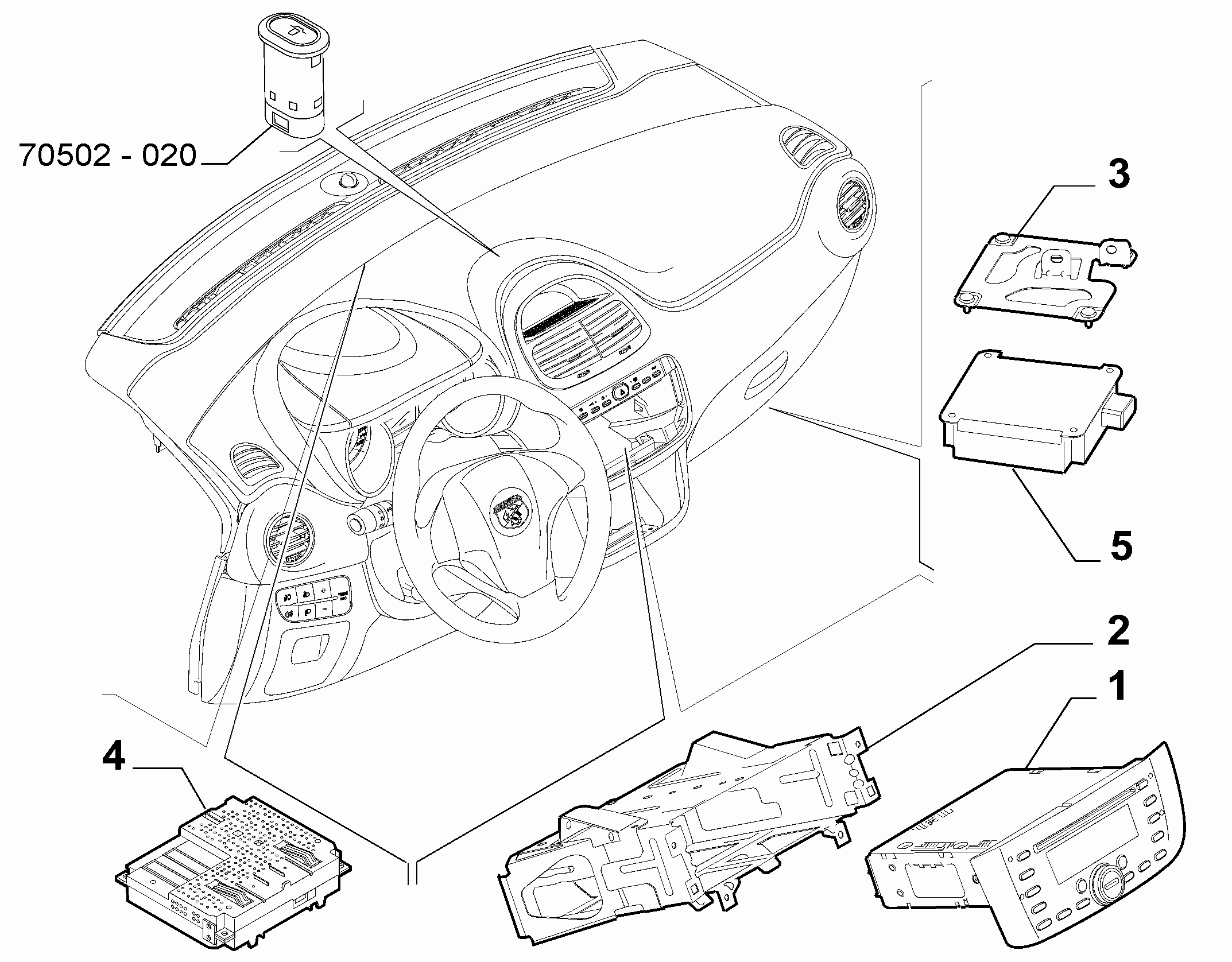 55521-010 RADIO AND AUTOMATED INFO DEVICE 