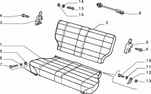 70613/00 REAR SEAT 