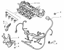10226-040 ENGINE HARNESS AND SUPPORTS