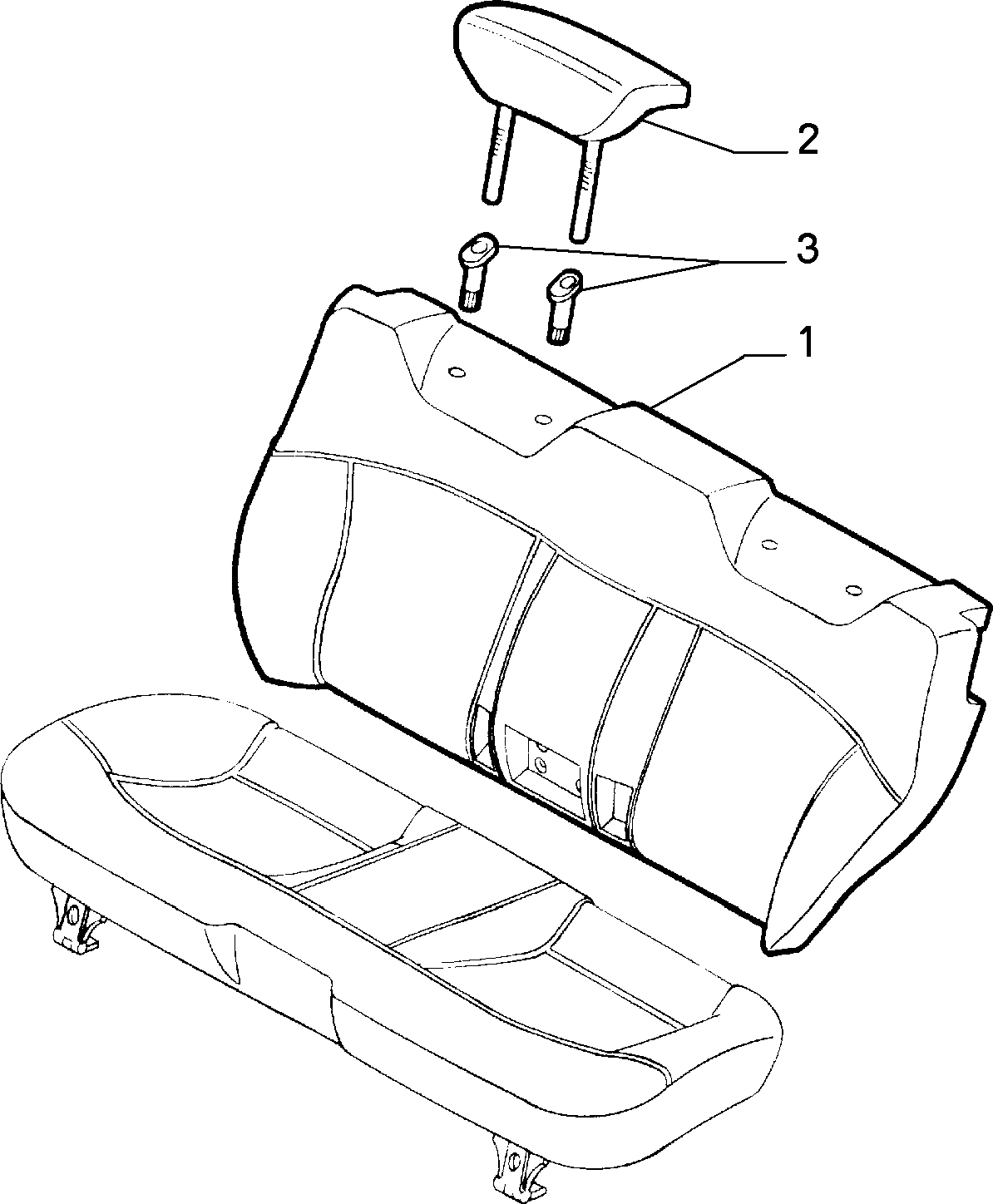 70613/01 REAR SEAT