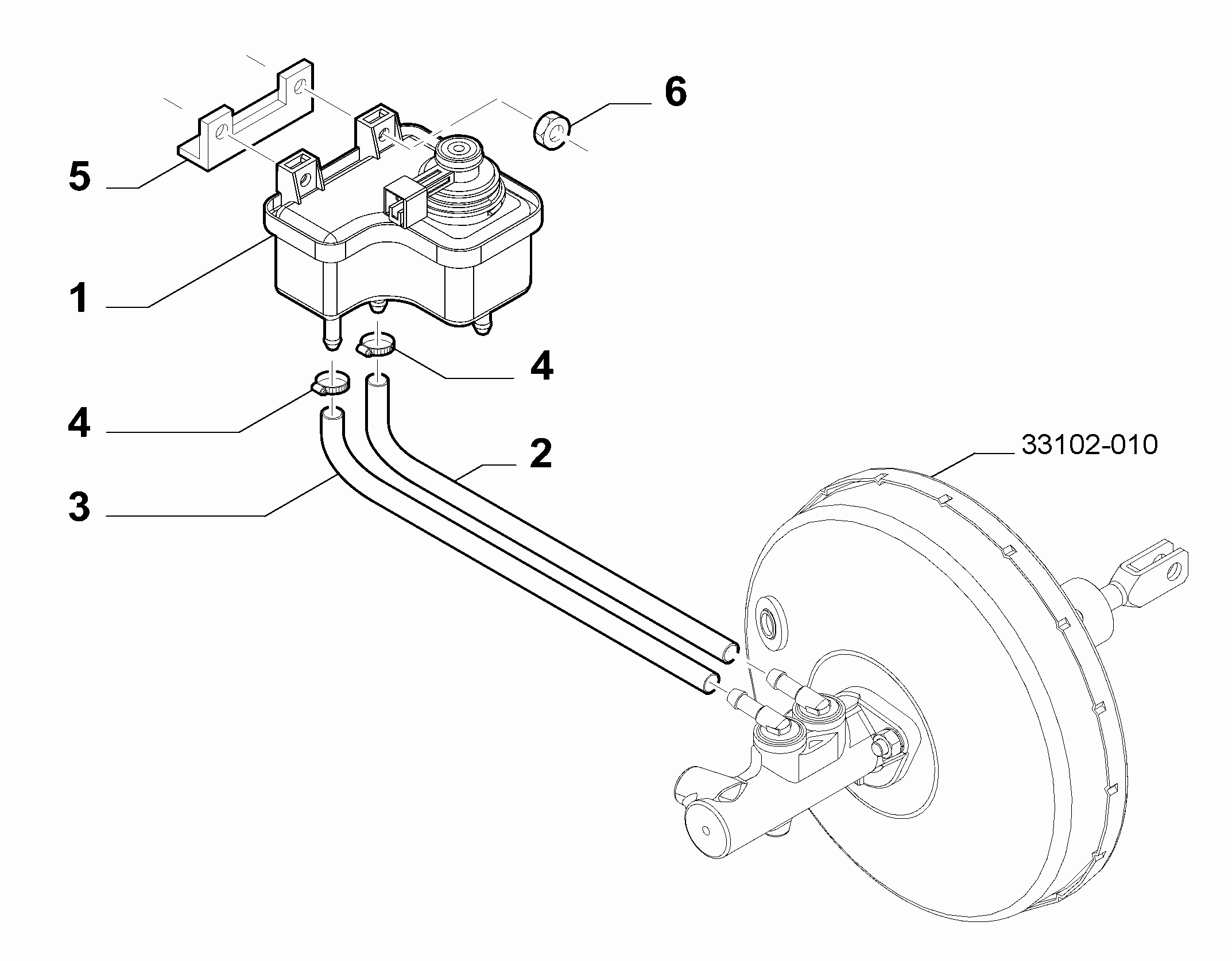 33102-020 BRAKE RESERVOIR