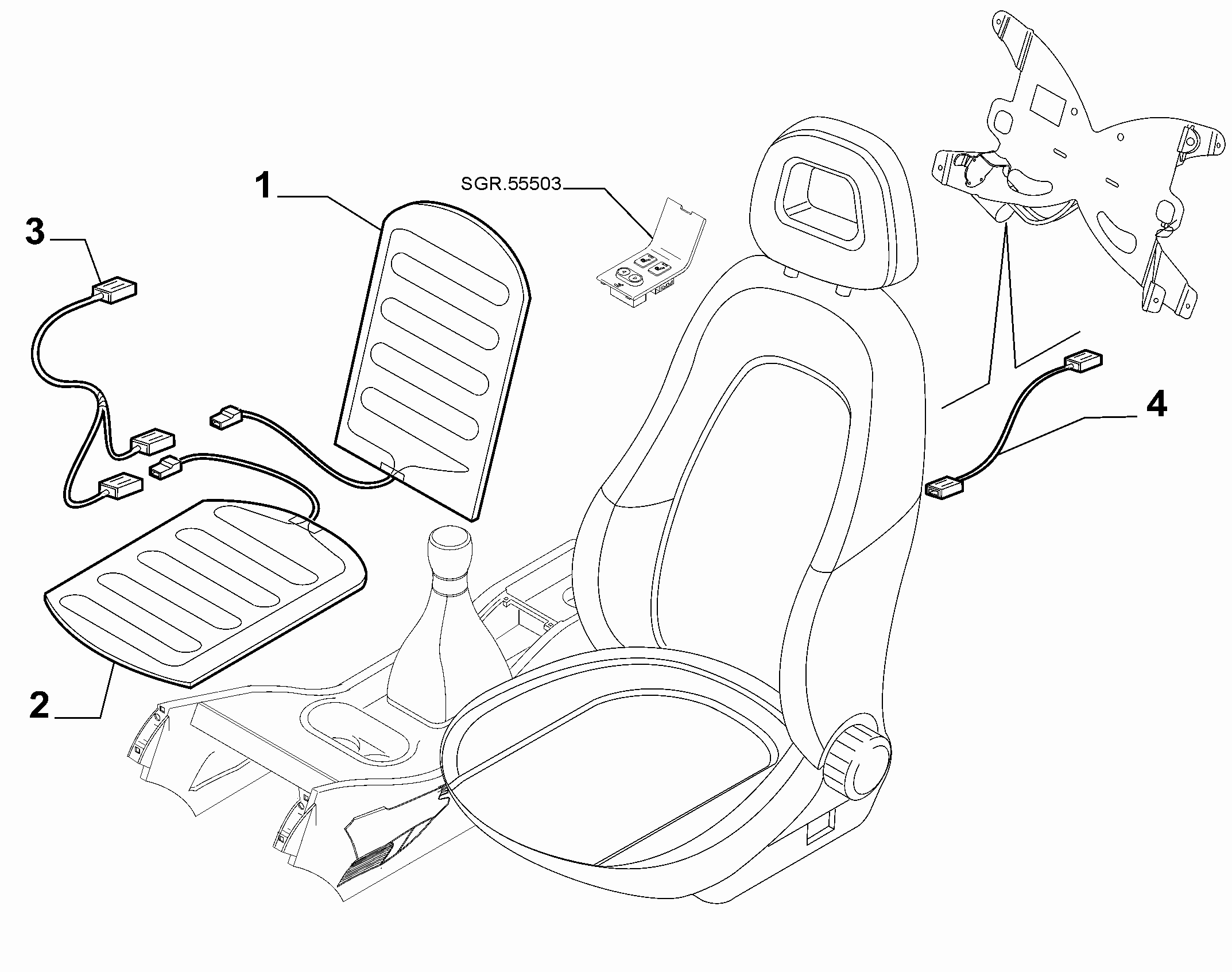 70601-040 ELECTRIC FRONT SEAT DEVICES