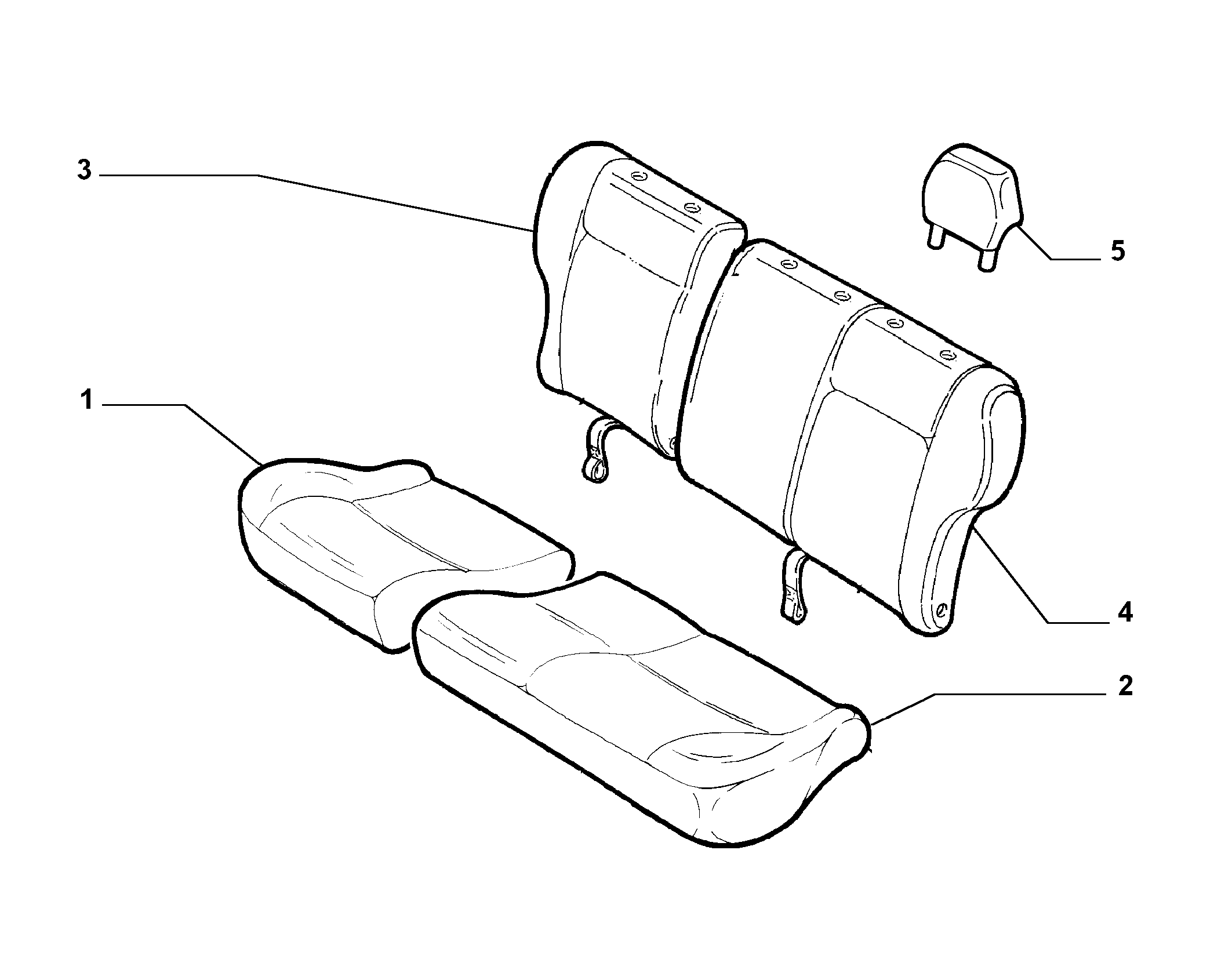 70615/09 REAR SEAT LINING