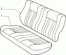 70615/00 REAR SEAT LINING