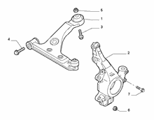 44301-010 SWING ARMS AND MOUNTINGS