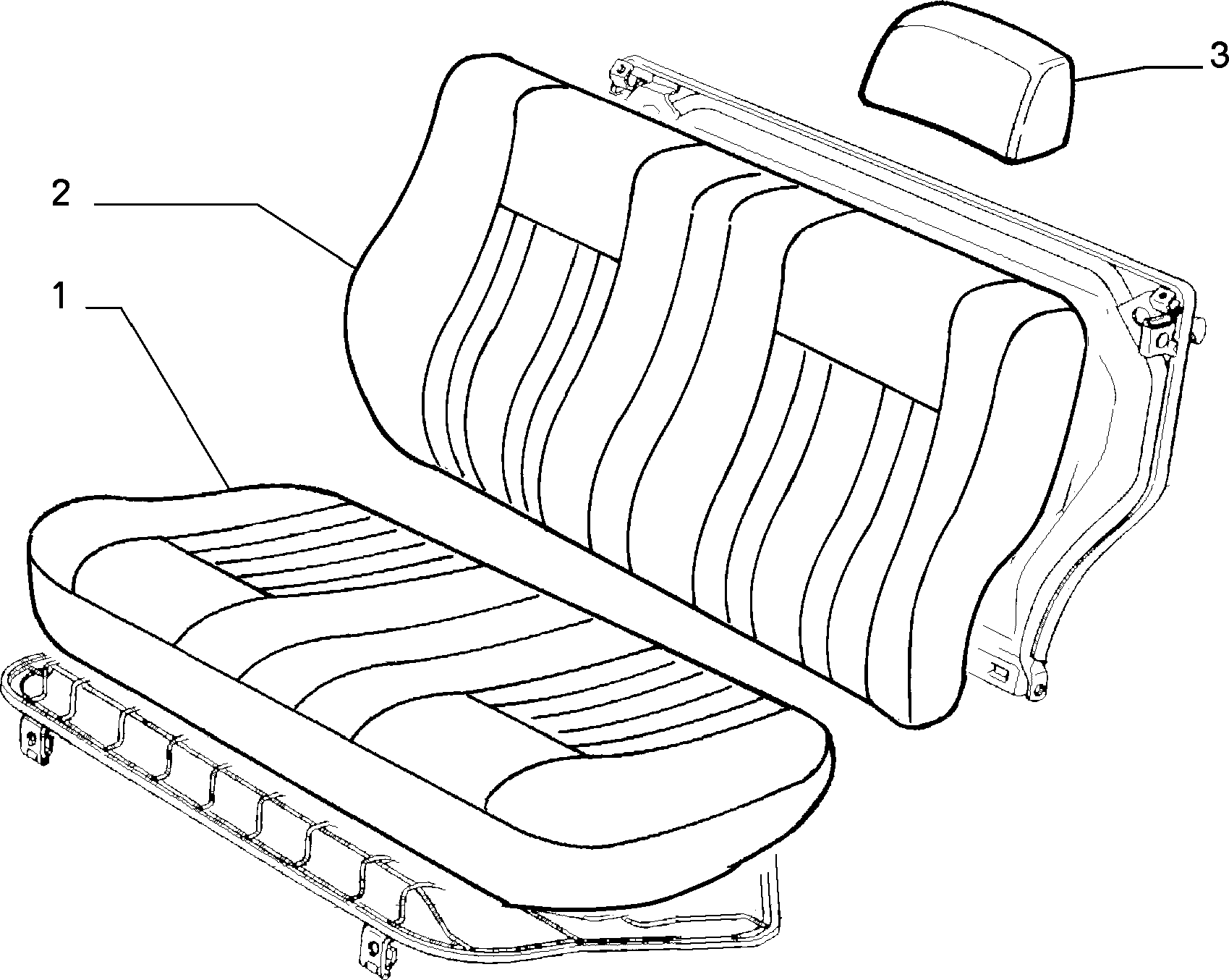 70615/00 REAR SEAT LINING 