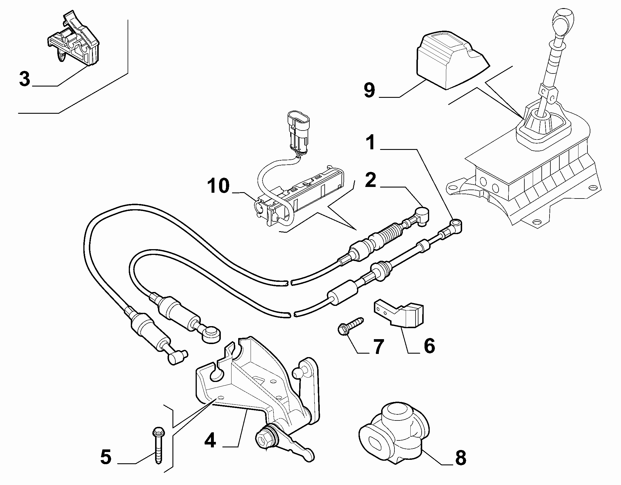 21221-020 GEAR STICK FLEX SHAFT