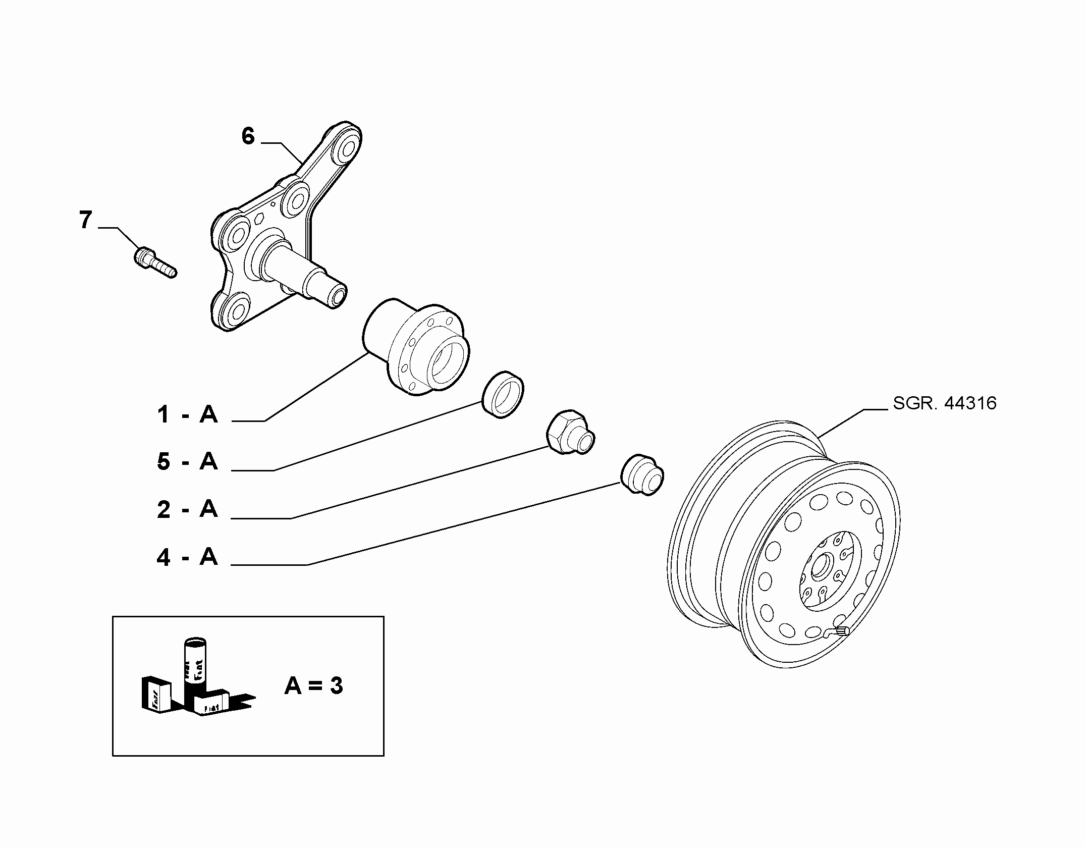 44321-010 REAR FUSE AND HUB