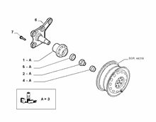 44321-010 REAR FUSE AND HUB