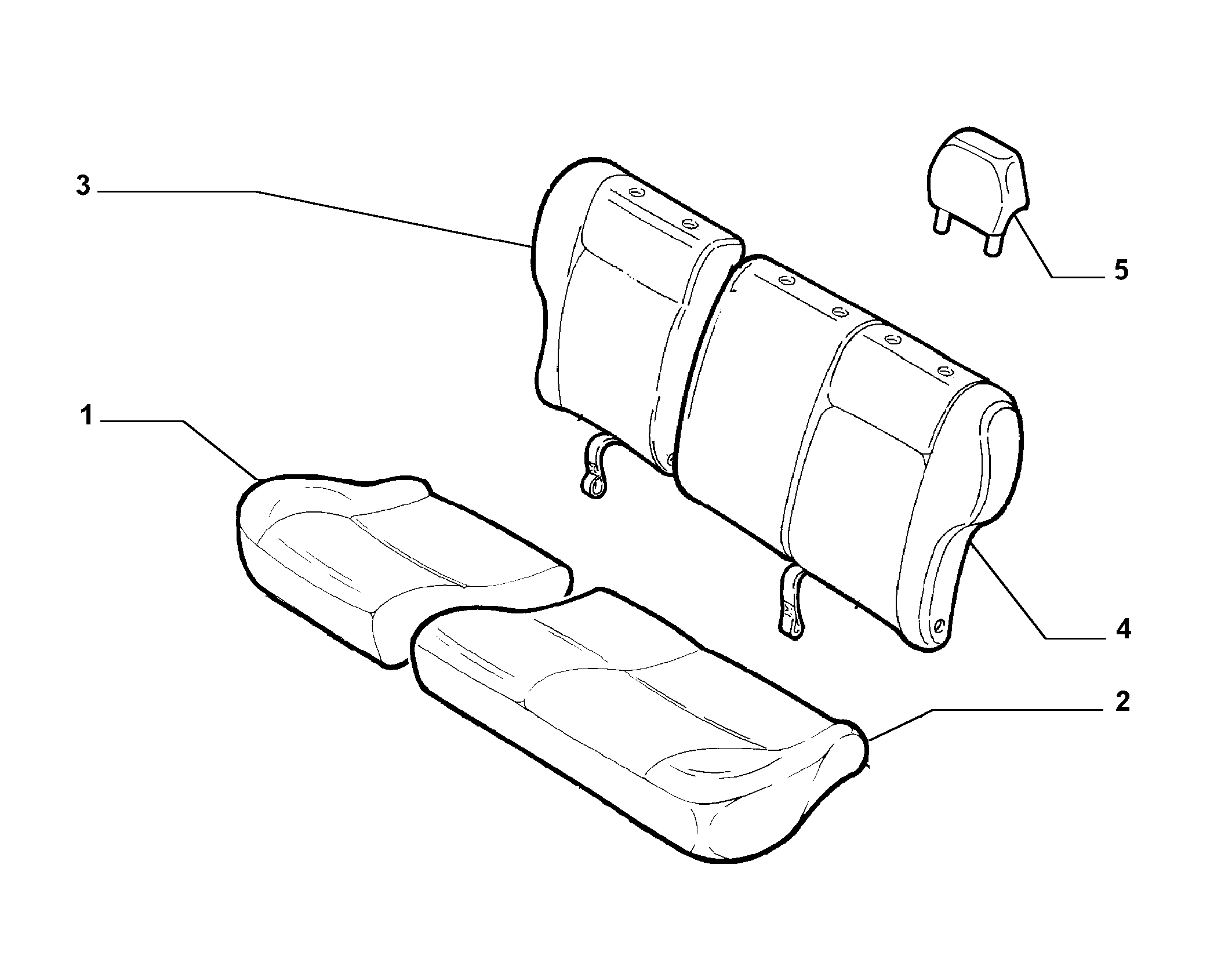 70615/10 REAR SEAT LINING