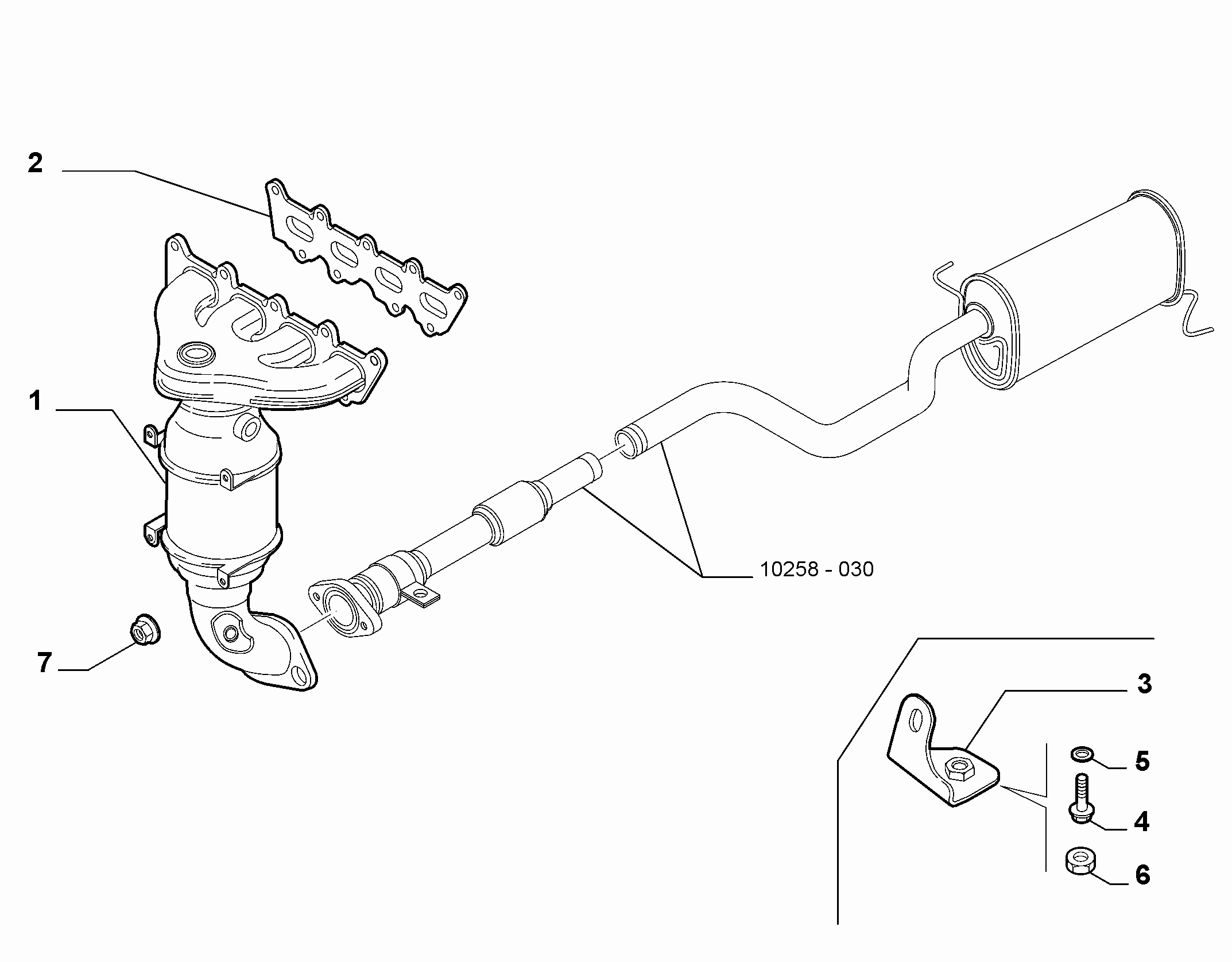 10258-010 FRONT PIPING