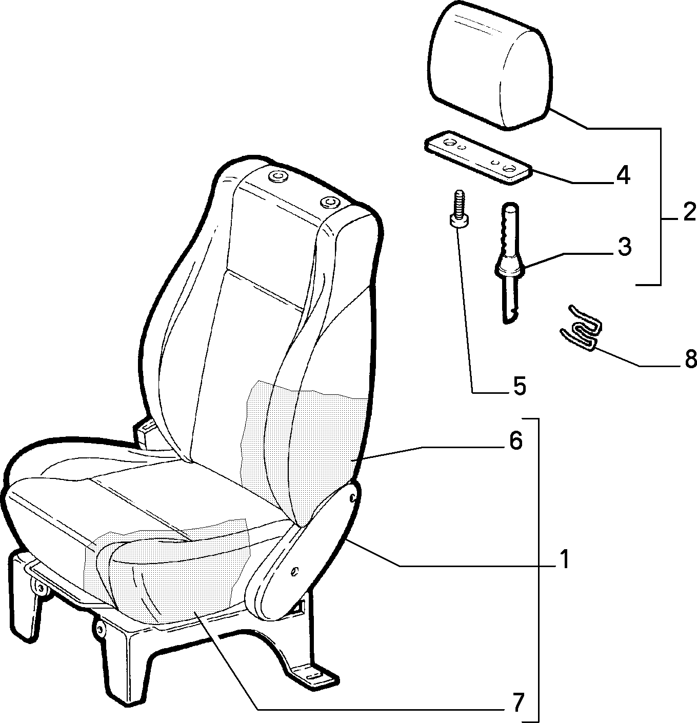 70601/00 ПЕРЕДНИЕ СИДЕНЬЯ 