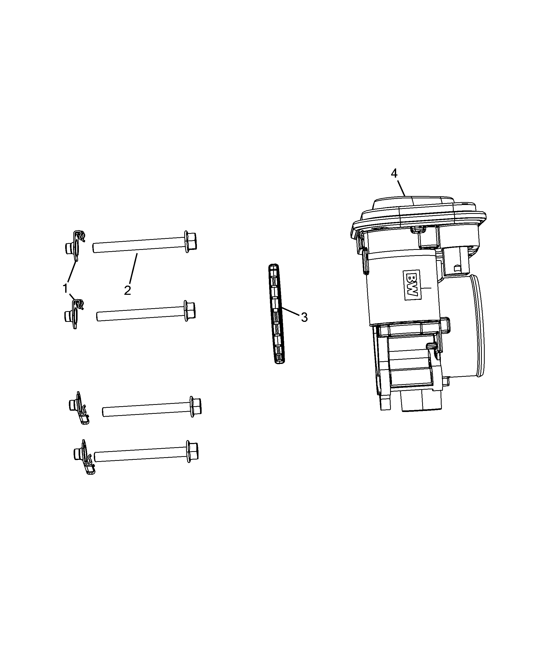 10255-010 INTAKE MANIFOLD AND BUTTERFLY CLIPS