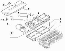 10101-030 CYLINDER HEAD AND GASKET COVERS