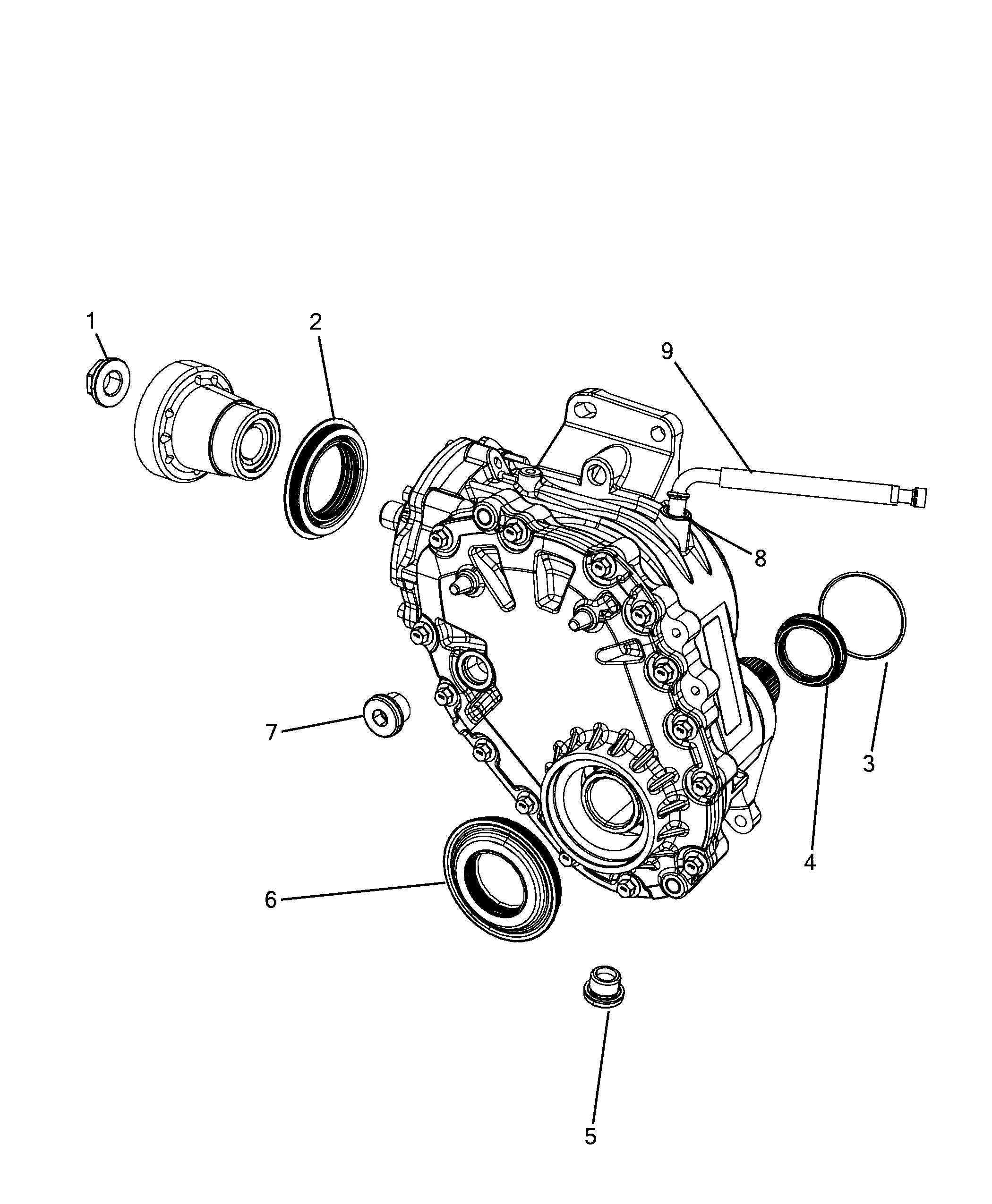 27403-010 FRONT AXLE AND POWER TAKE-OFF