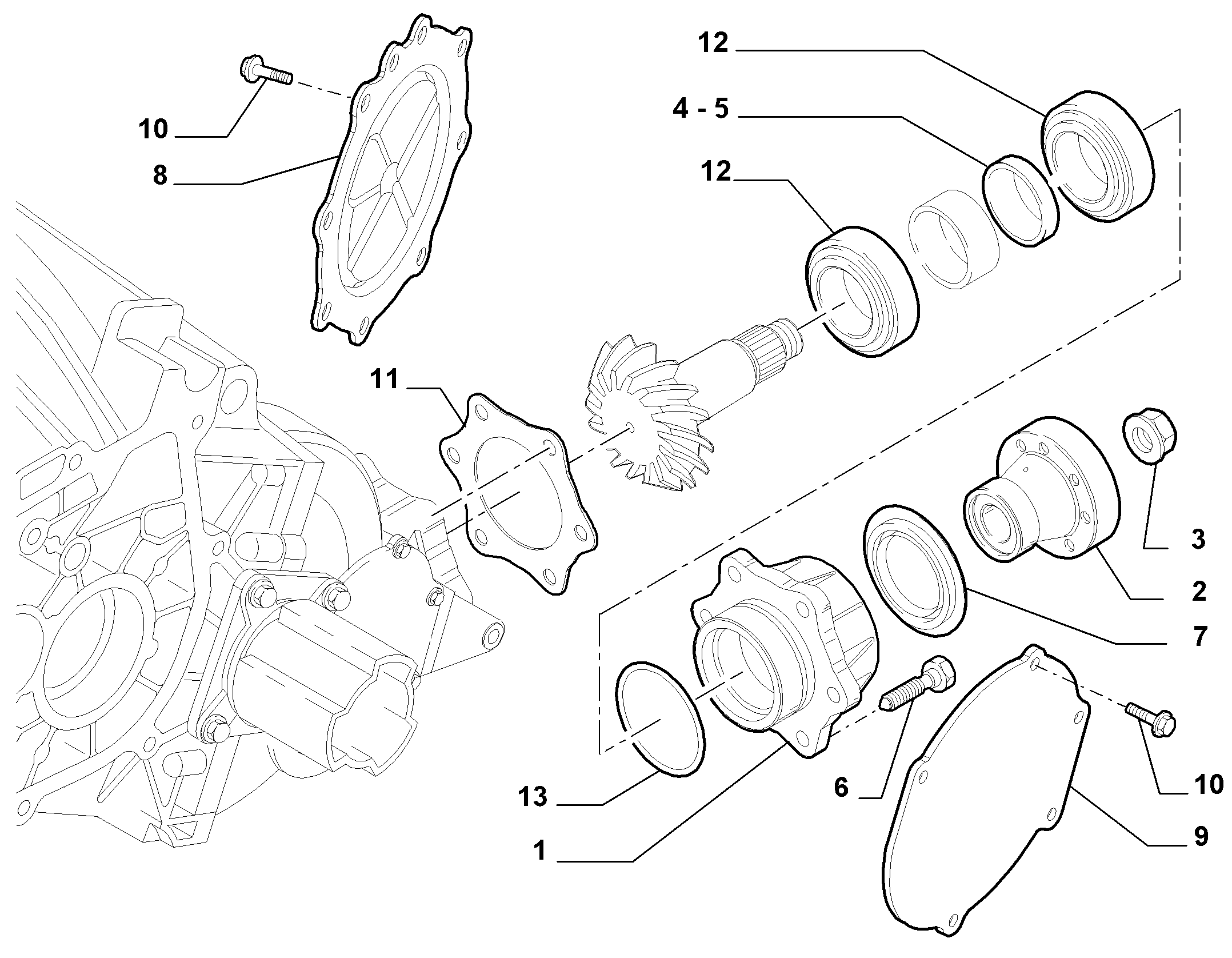21220-050 4X4 AXLE SHAFTS - FLANGE OUTLET COVERS