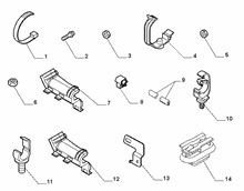 55527-010 CABLE SET FIXINGS