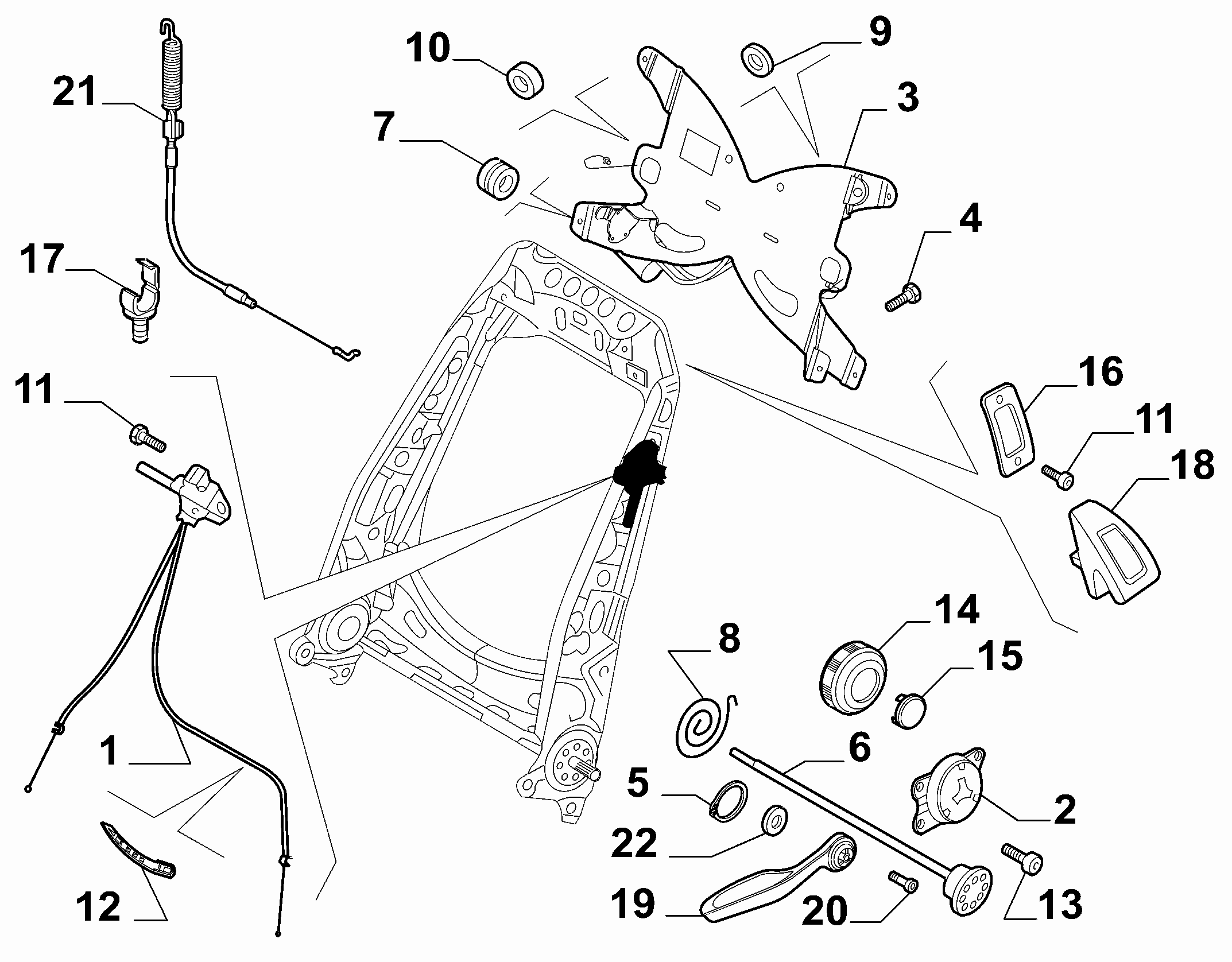 70601-030 FRONT SEAT ADJUSTMENT DEVICES
