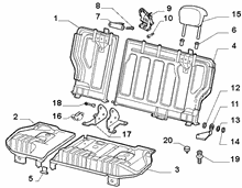 70613/01 REAR SEAT