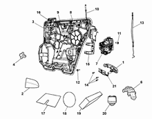 70136-015 REAR SIDE DOOR PARTS
