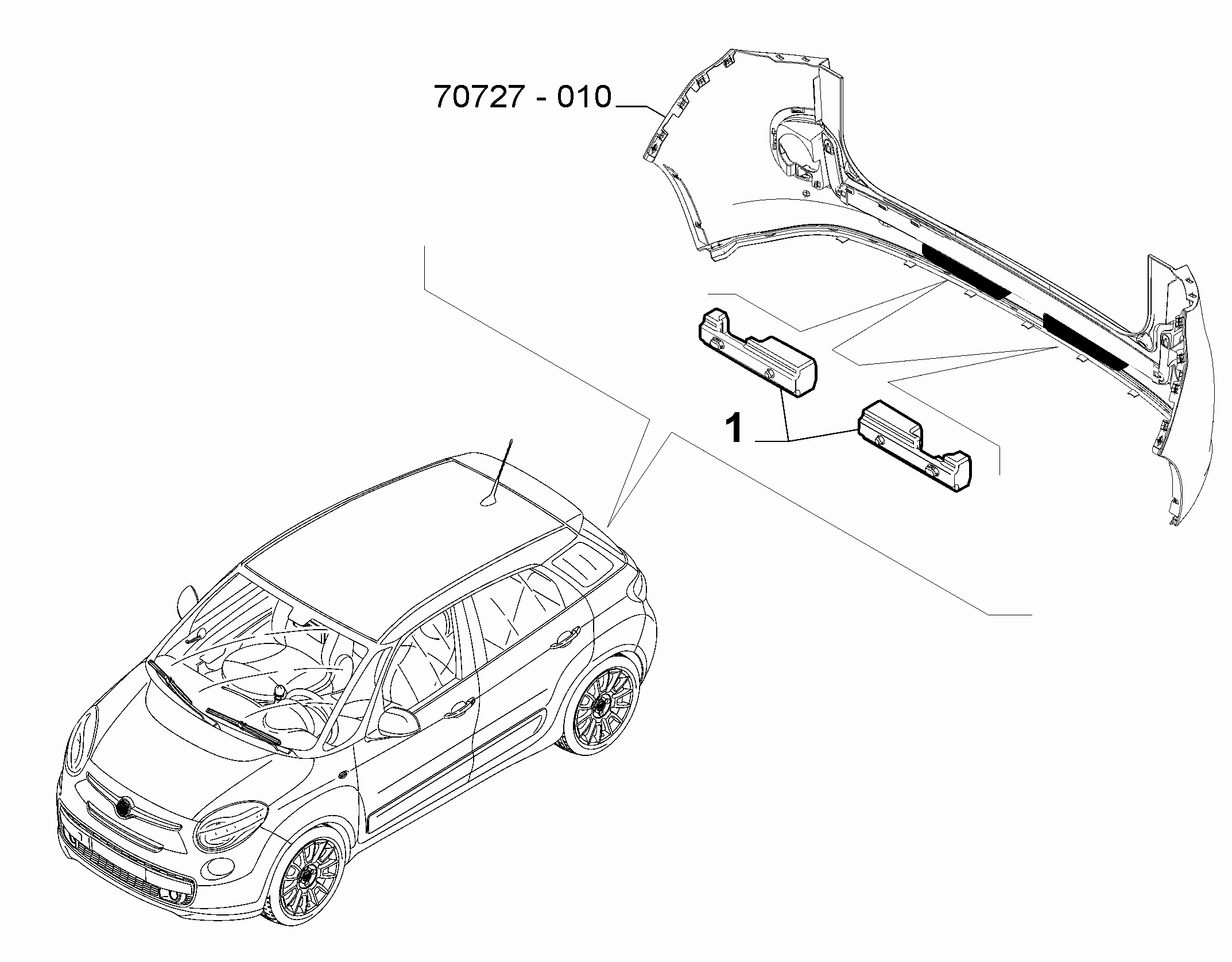 70727-030 REAR BUMPER THRUST