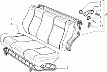 70613/00 REAR SEAT 