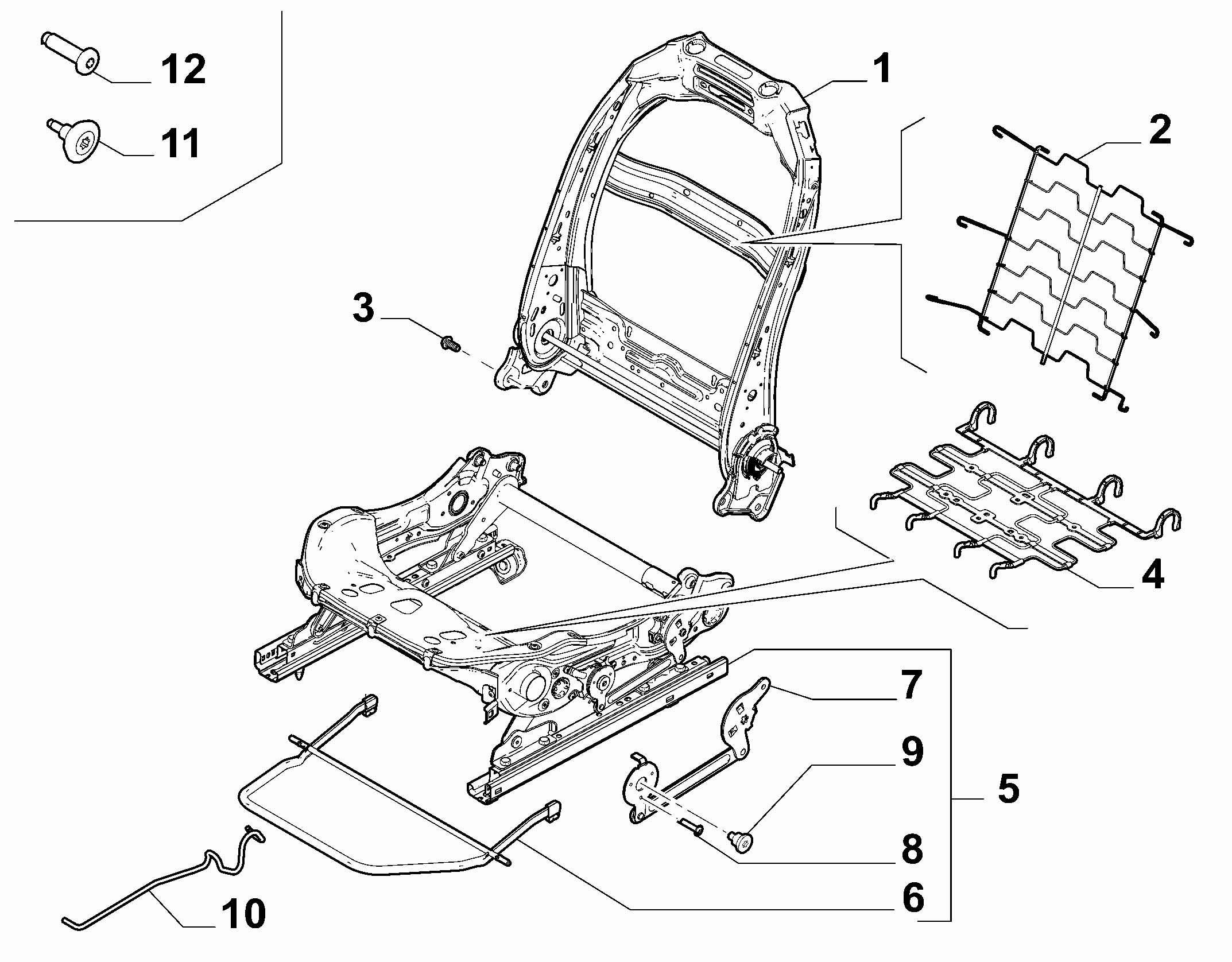 70601-021 DRIVER SEAT FRAMES