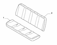 70615-010 REAR SEAT LINING 