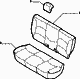 70615/07 REAR SEAT LINING