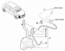 55514-030 WINDSHIELD WIPER RESERVOIR